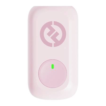 Hollyland LARK A1 Combo (Cloud Pink, USB-C + Lightning) - zestaw mikrofonów bezprzewodowych z etui - nadajnik